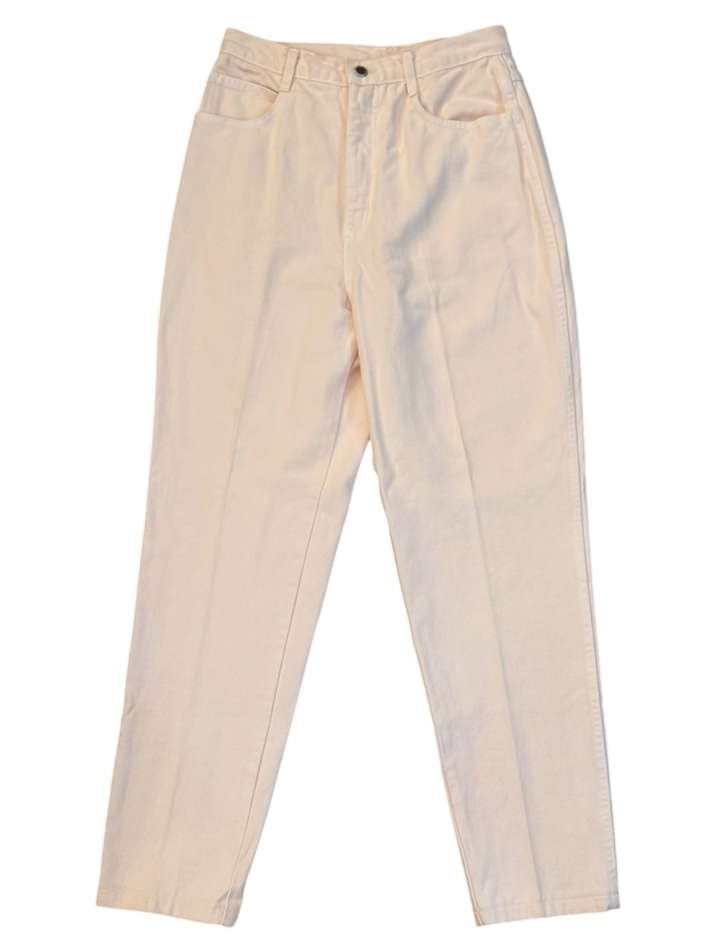 Vintage 80s 90s Bill Blass High Waisted Blush Pink Mom Jeans Made in USA 12